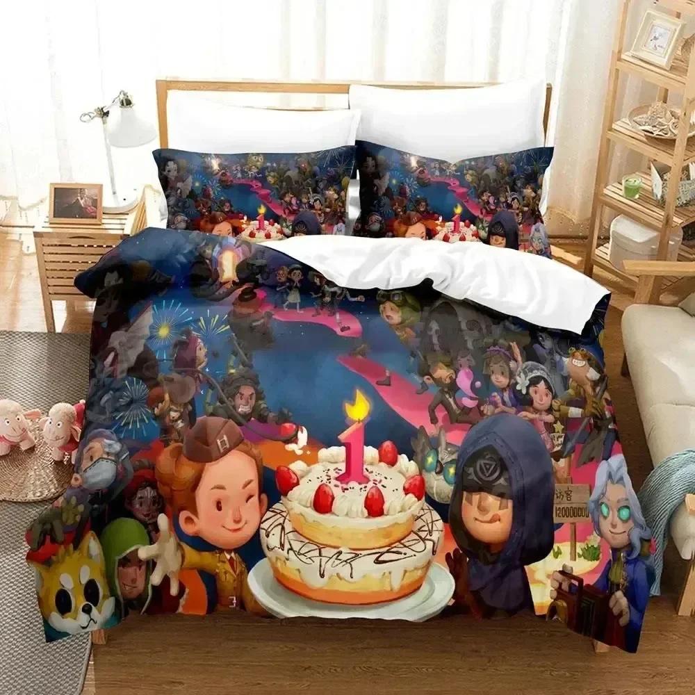 

3D Anime Game Identity V Printed Bed Set Duvet Cover Pillowcase Bedding Set Bed Linen Sheet Quilt Cover Full Queen King Size 70x133cm 2pcs