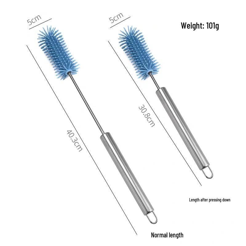 Rotating Long Handle Kitchen Cleaning Brush for Cups and Bottles