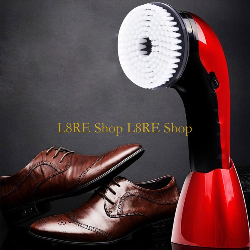 L8RE Portable Handheld Automatic Electric Shoe Brush Polisher 2 Ways Power Supp