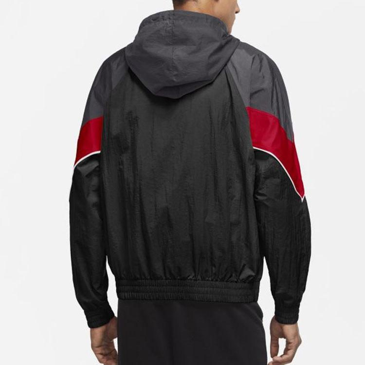 Nike Color-Block Woven Sports Casual Hooded Jacket Men Outerwear Gray DC0502-070