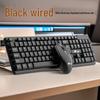 Stylish USB Wired Keyboard and Mouse for Office and Gaming