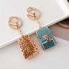 Sparkling Rhinestone Mini Backbag Enamel for Women and Girls - Perfect for Purse Bag Backpack or Car Pendant Charm Gift Bag Charm
