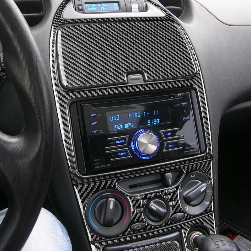 For Toyota Celica 2000 2001 2002 2003 2004 2005 Dashboard Control Panel Set Real Carbon Fiber Sticker Car Interior Accessorie