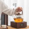Moda Lanca Electric Tea Brewing Set with Walnut Wood Accents