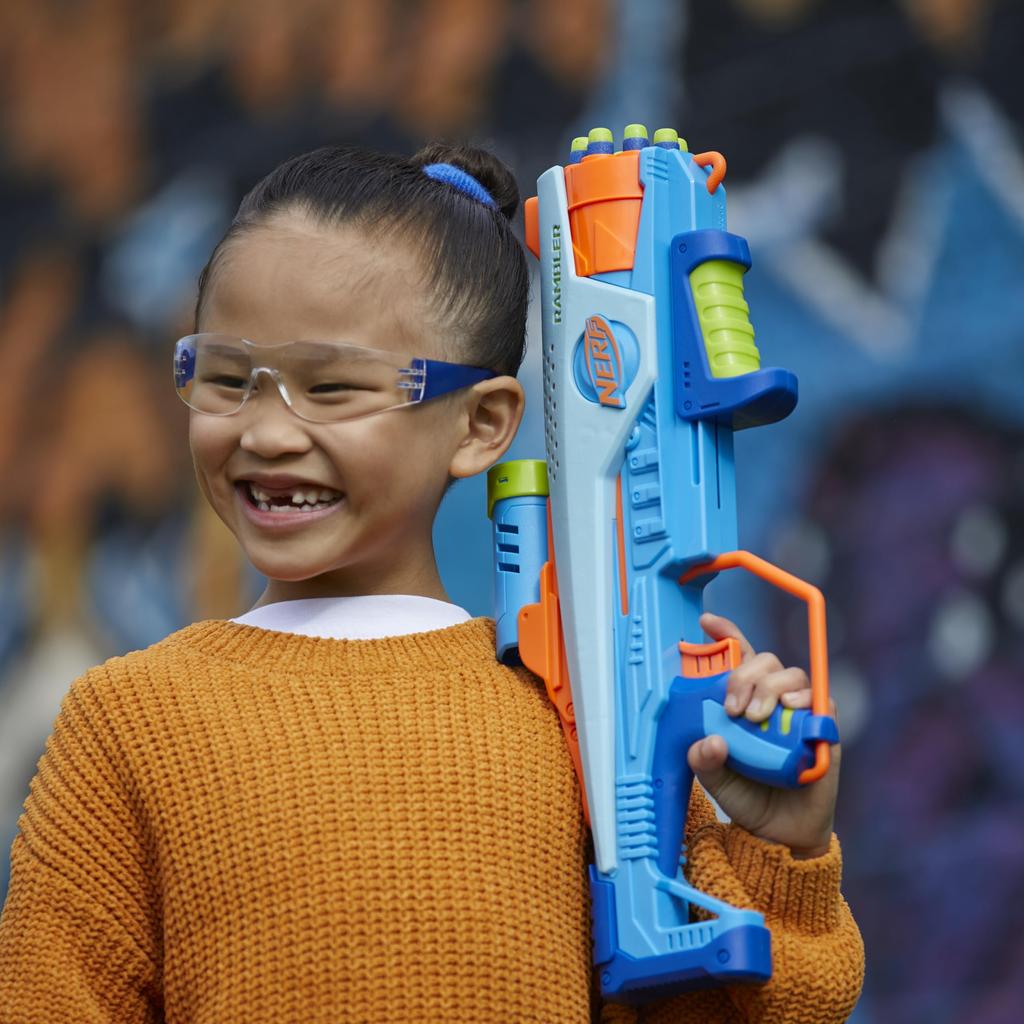 Hasbro Nerf Elite Rookie Blaster with 32 Nerf Elite Darts and 4 Nerf Blaster for Outdoor Ages Authentic Christmas Christmas Christmas Present (HASBRO)