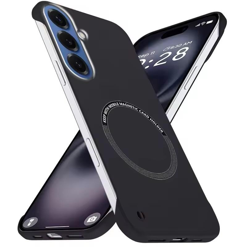 Magnetic Slim Case for Samsung S26 S25 S24 S23 S22 S21 S20 FE Plus Note 20 Ultra Frameless Matte Hard PC Cover Shockproof