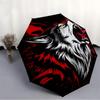 1pc Wolf Roar Fashionable Automatic Opening/Closing Folding Umbrella with 8 Bones, Windproof Portable, Daily Use068