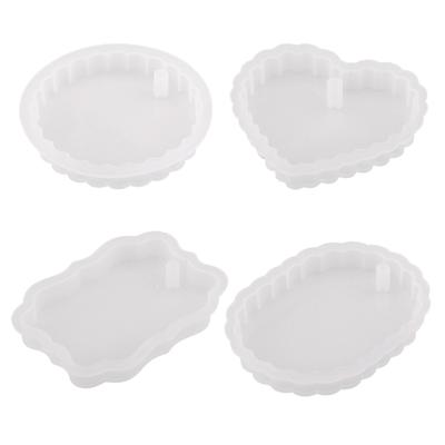 Epóxi Especial Coração Oval Redondo Listagem Molde de Silicone Artesanato Feito à Mão Suprimentos para Fazer Joias DIY Decoração de Casa Moldes