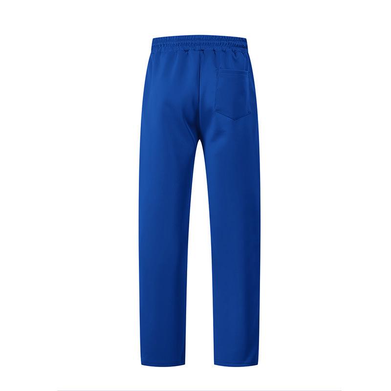 Men's Casual Quick-Dry Jogging Pants - Color Block, Loose Fit, Breathable Fabric with Drawstring Waist