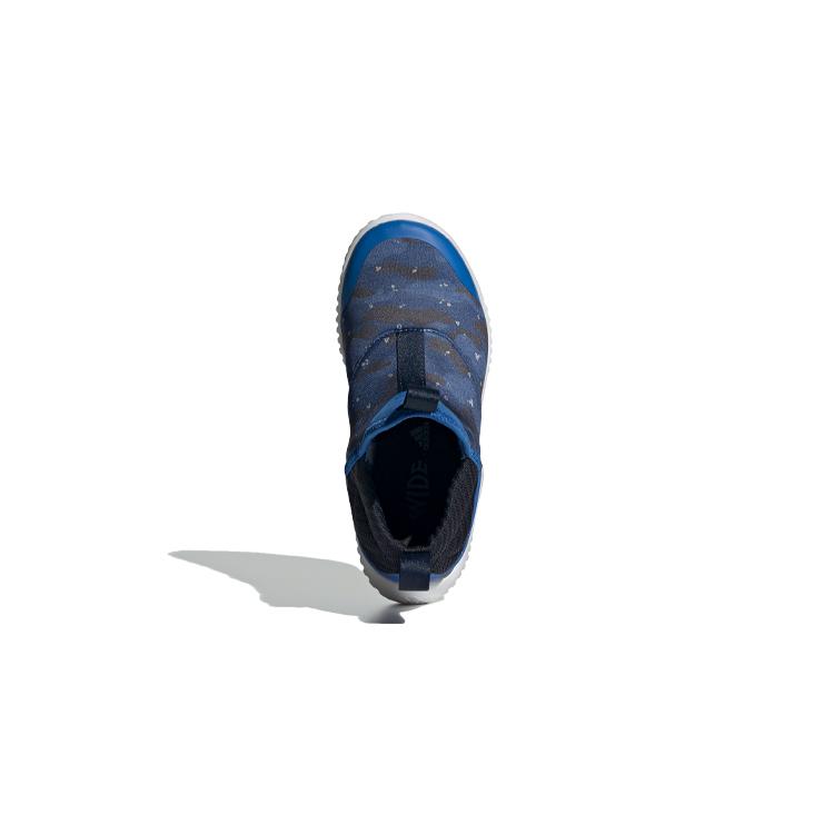 adidas Rapidazen C Slip Resistant Low Top Kids' Running Shoes Blue Black White Children Aged 3 7 Years Old EE9324