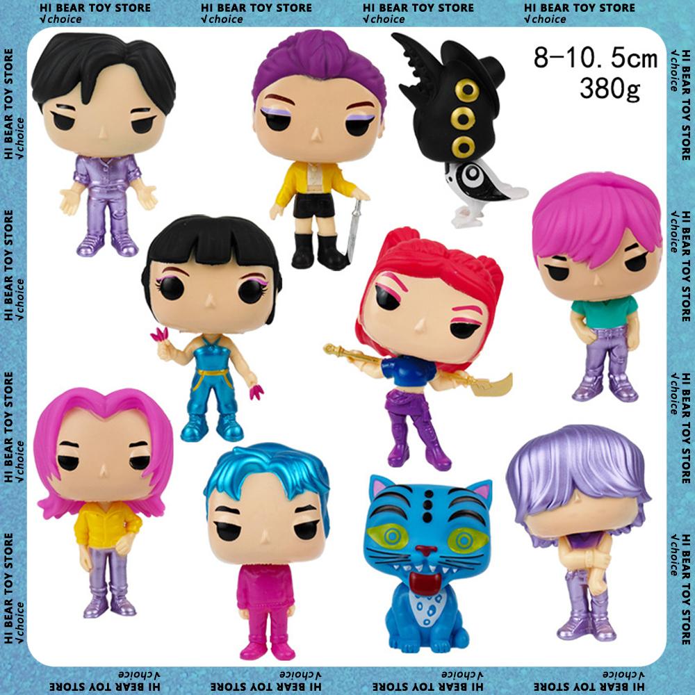 10 Stück Kpop Dämonenjäger Figur PVC Modell Anime Figur Sammlung Statue Schreibtisch Dekoration Puppen Kinderspielzeug Halloween Geschenke