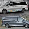 Car Side Door Stickers Long Stripes Vinyl Film Wrap Decals For Mercedes Benz Vito Viano V Class w447 v260 Auto Accessories