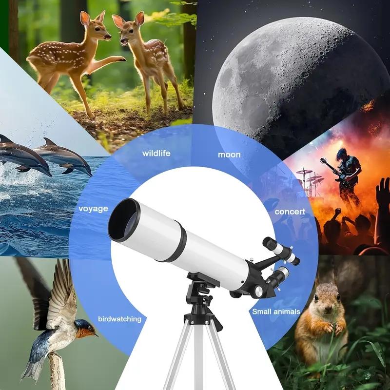 60080 HD Astronomical Telescope Long Range 80MM Objective Bak4 Prism for Lunar Observation Stargazing and Bird Watching