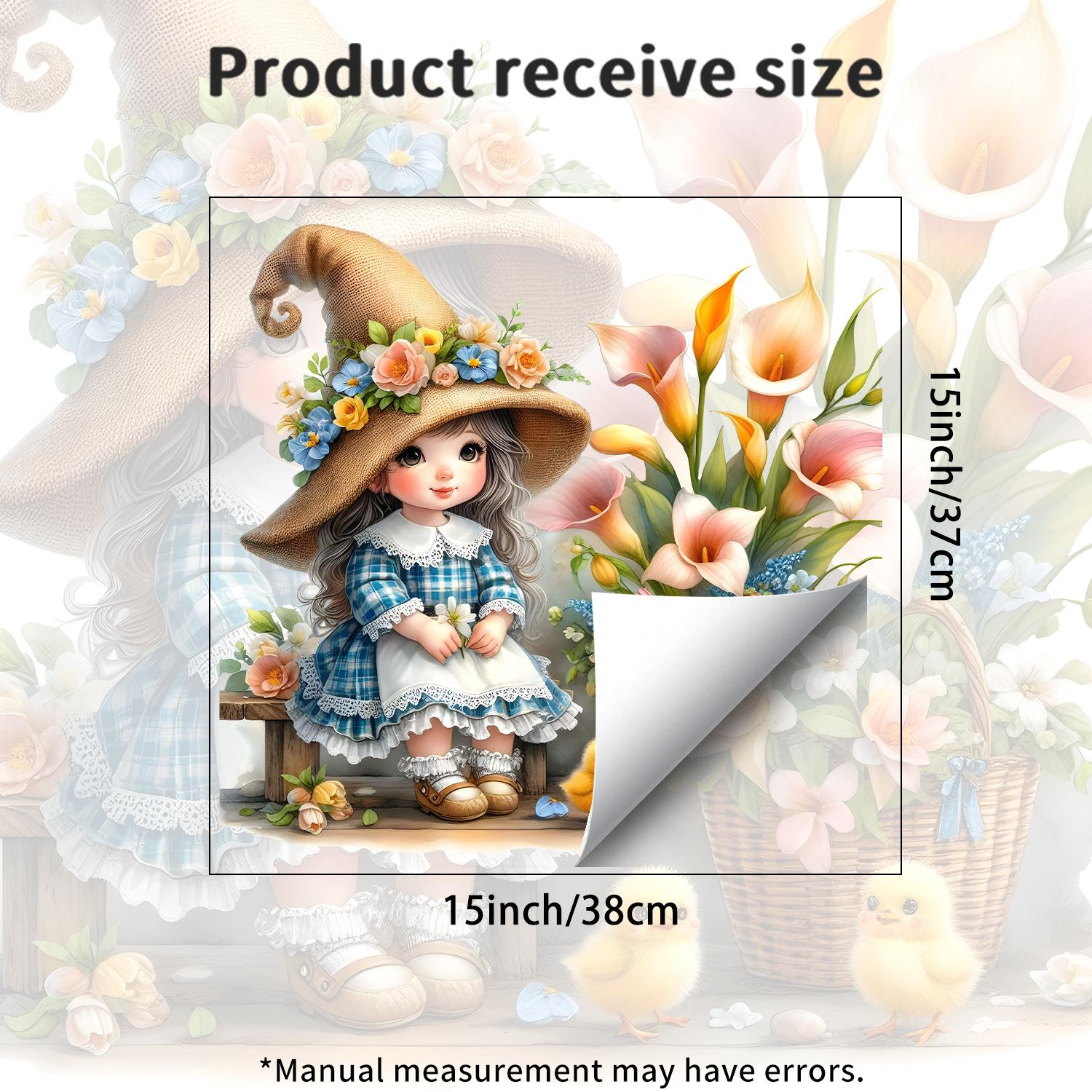 

Cute Baby Chick Removable Static Cling Wall Sticker for Study Living Room Bedroom Home Decor 37x38cm разноцветный