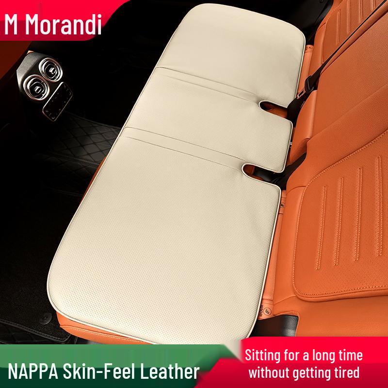Morandi Nappa Leather All-Season Car Seat Cushion for Mercedes-Benz E-Class/C-Class/GLC/GLB/GLE