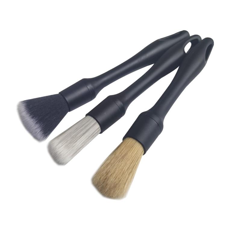 3Pcs Car Detailing Brush Set Soft Bristle Car Cleaning Brush Tire Wheel Brush