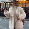 In the Wind Fox Fur Coat Women's Autumn and Winter Thickened Imitation Fur Coat Fashion Medium and Long Furry Environmentally Friendly Fur