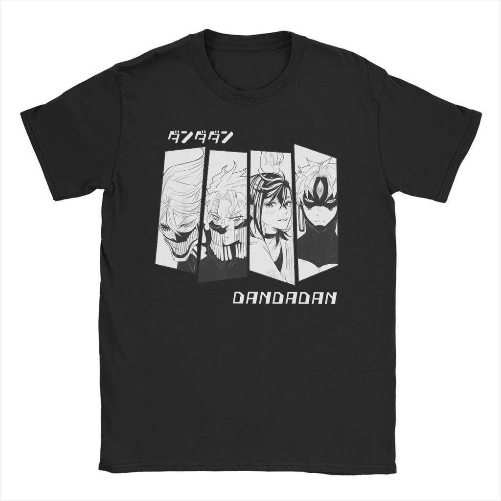 Men Women T-Shirts Aira Okarun Jiji Dandadan Manga Humorous Cotton Tee Shirt Short Sleeve T Shirt Crew Neck Clothing Gift Tops