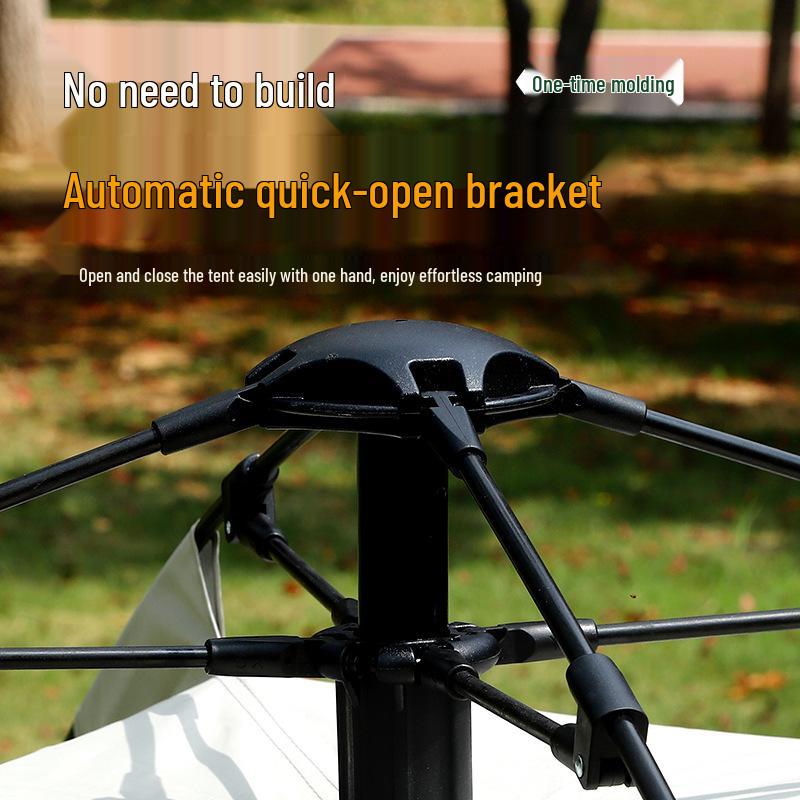 Single-Layer Quick-Open Automatic Camping Tent - Portable, No-Setup, Ventilated Design
