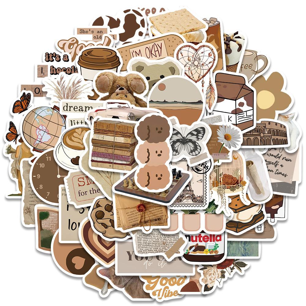 Kawaii Cat-klistremerke Søt jente-klistremerke Kawaii tegneserie prinsesse-pike-klistremerke Nydelig klistremerke for DIY dekorative utklippsbokflaske bagasje