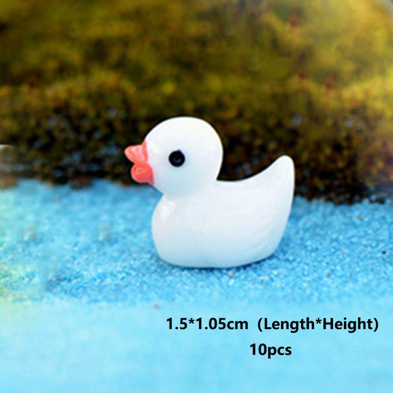 Colors 5 Mini Colorful Duck Resin Diy Micro Landscape Ornament Garden Miniatures