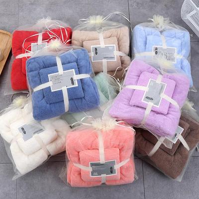 Free Shipping Coral Fleece Mother-Child Bath Towel - Perfect Gift with Logo Option