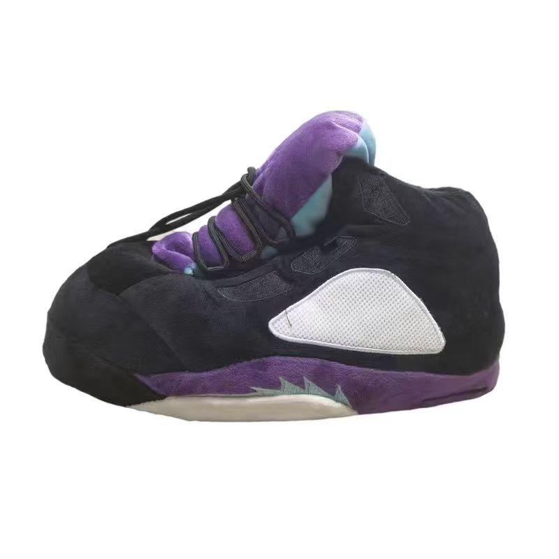 Unisex Plüschfell Winter Hausschuhe mit lustigem Kokosnuss-Design