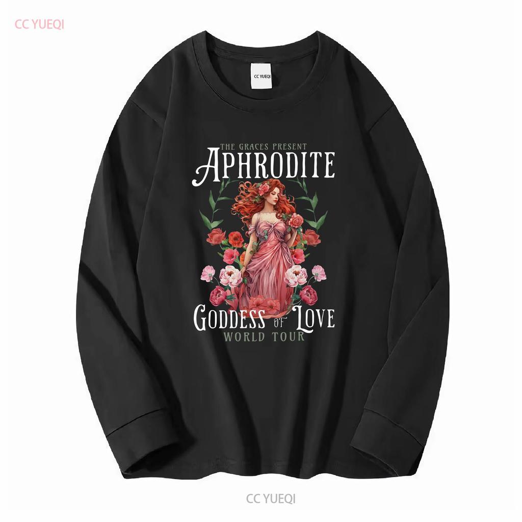 Aphrodite Griechische Göttin T-Shirt Vintage Band Mythologie Ballett Core Göttlich Weiblich Mermaidcore Athene Persephone Hades Götter