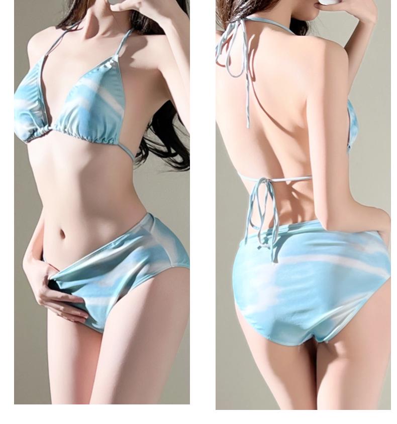 Zixuan Changqing Elegant Slim Tulle Long Skirt Swimsuit Set with Sleeves for Women