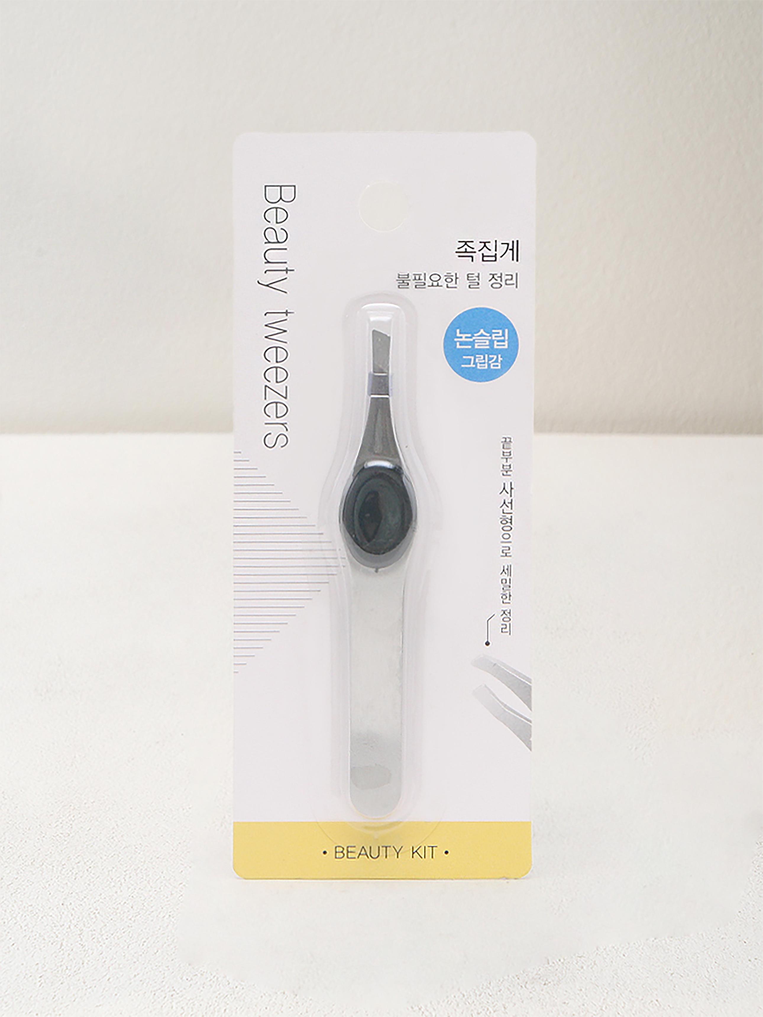 Non-slip Grip Precision Eyebrow Tweezers 1ea