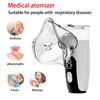 Medical Silent Mesh Nebulizer Portable USB Nebulizer Wihe LED Display Medical Silent Ultrasonic Inhaler Timing Steam Device Adult Child