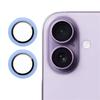 For iPhone 17 Camera Lens Protector Tempered Glass Metal Ring Lens Film