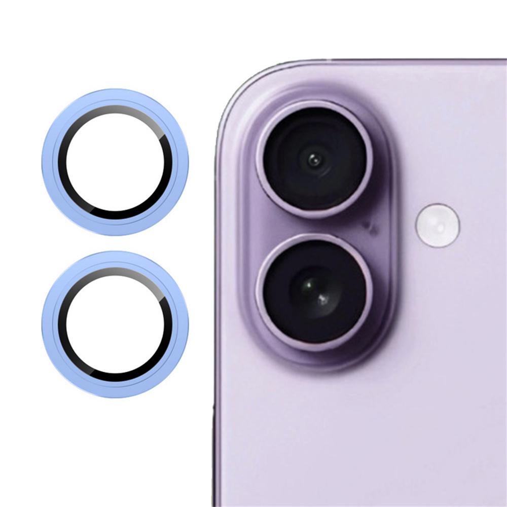 For iPhone 17 Camera Lens Protector Tempered Glass Metal Ring Lens Film