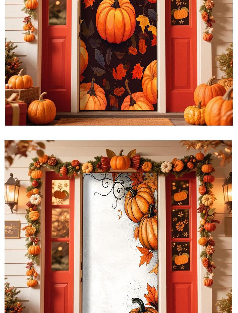 Thanksgiving Door Tapestry: Festival Decoration for Room or Door