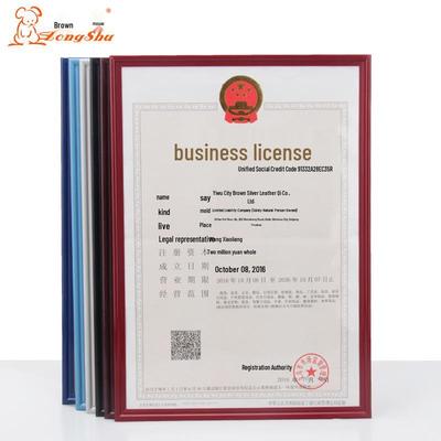 Vertical A3 Business License & Document Frame for Wall Hanging