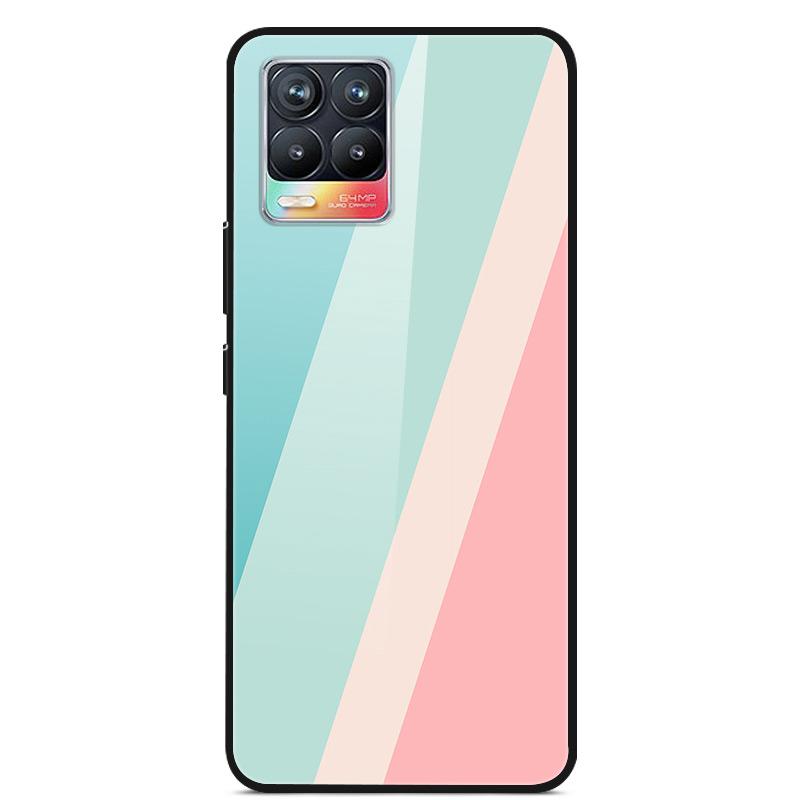Glass Back Cover For Realme 8 Pro Case Tempered Glass Case For Realme 8 Pro 8i Realme 8 5G Phone Case Cover Realme8 5G Pro Funda