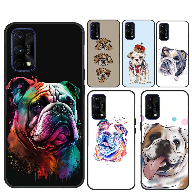 British Bulldog For Realme GT 7 Pro 5 GT 6 6T C67 C61 C55 C53 C51 C21Y C25S C75 10 11 12 13 14 Pro Plus Case
