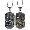 Hip Hop Mode Anhänger Punk Zwölf Sternzeichen Titanstahl Anhänger Halskette Trendy Retro Persönlichkeit Anhänger