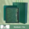 High-End Soft Leather Business Notebook with Magnetic Buckle and Custom Logo - Ideal Gift Set