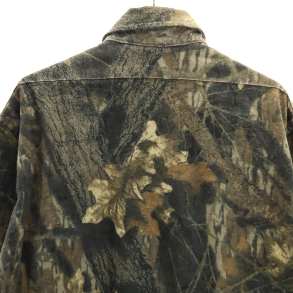 L.L.Bean 80s vintage Realtree Pattern Long sleeve Chamois Cloth shirt Men's Used