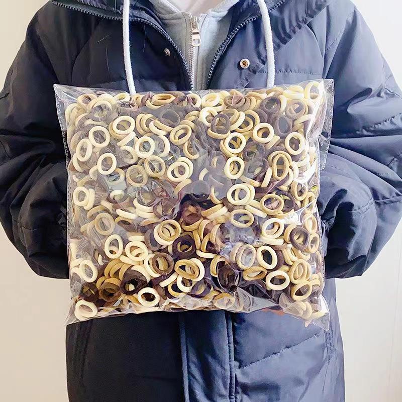 

100 шт. цветные эластичные резинки для волос для девочек, резинки для волос с хвостиком, резинки для волос, аксессуары для волос, ленты для девочек brown коричневый