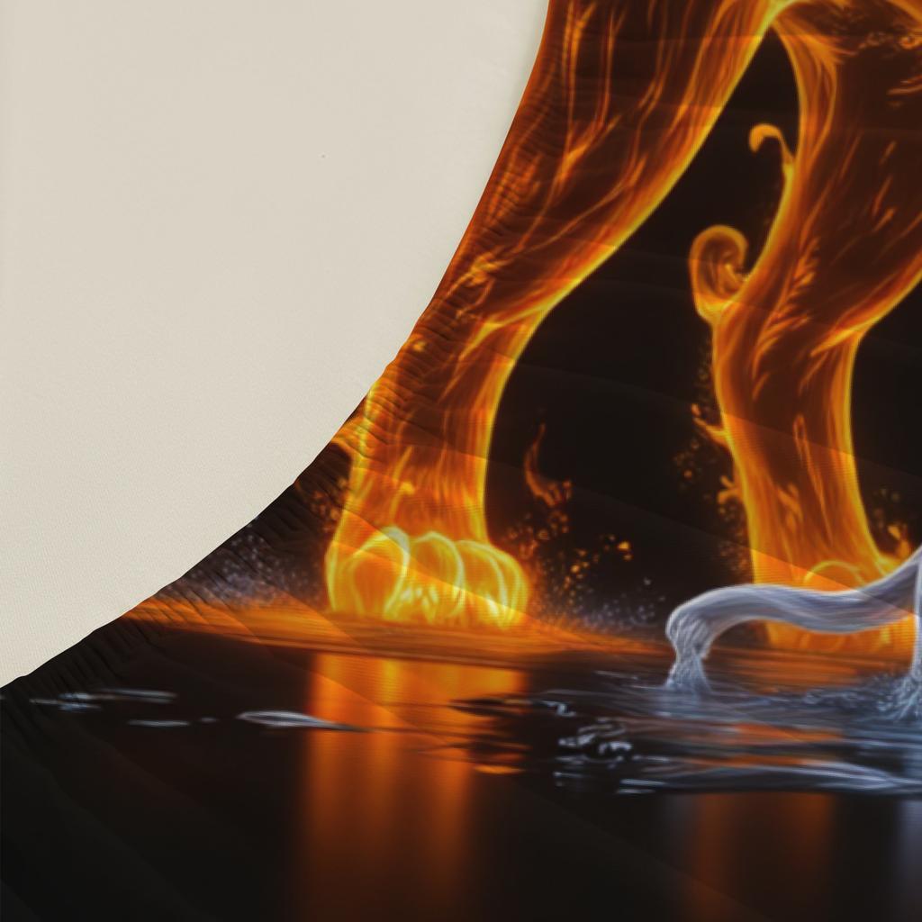 3pcs Lion And Panther Flat Sheet Sets 3D Printed Fire Animal Fitted Sheet Sets With Pillowcases No Filling For Teen Boys