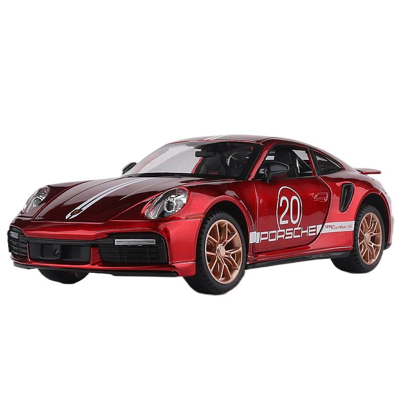 1/24 Porsches 911 TARGA TURBO S Alloy Racing Car Model Diecasts Simulation Metal Toy Car Model Sound Light Collection Gift