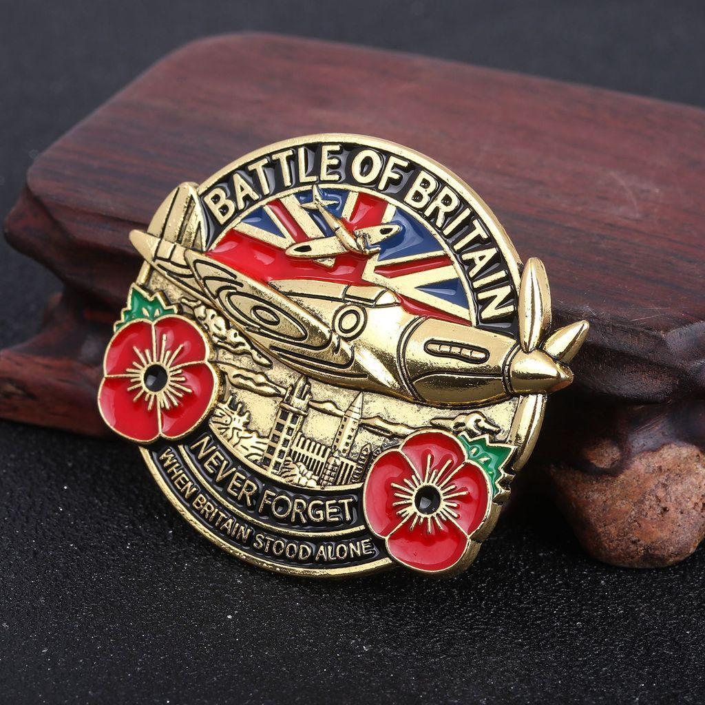 Battle Of Britain Commemorative Badge Alloy Letter Pin For Men Women Casual Wear