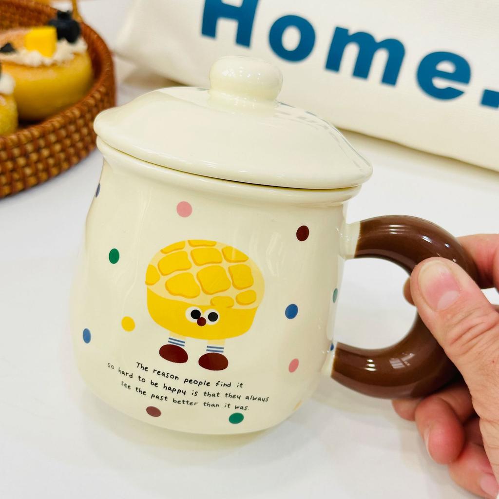 Carrying Box Set Household Ceramic Cup Cute Simple Mug High Temperature Resistant Water Cup Annual Meeting Small Gift Cup