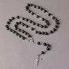 Handgefertigte Perlen Rosenkranzperlen Anhängerkette Vintage Stil Religiöse Anhänger Christlicher Schmuck