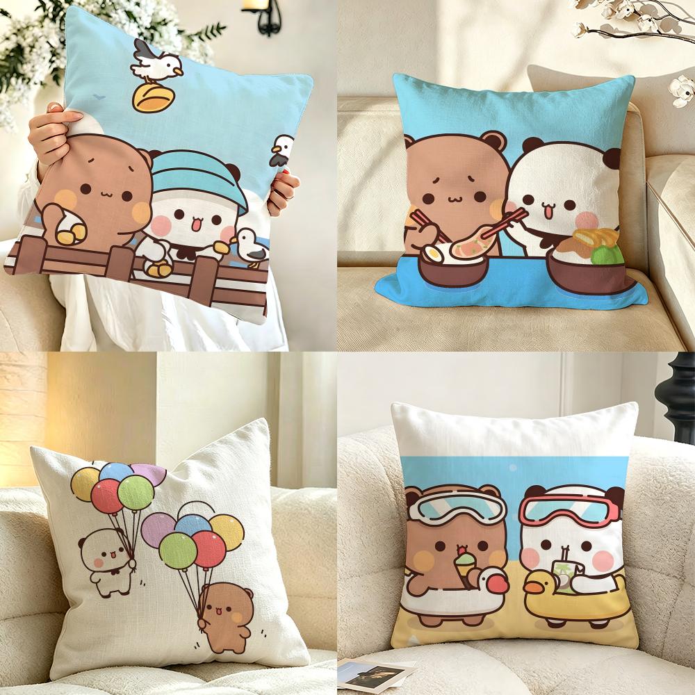 Character ddudu bbubu Cushion Cover Pillow Case Antidustmite Pillowcase Silky Short Plush Sofa Cushion Cover hot