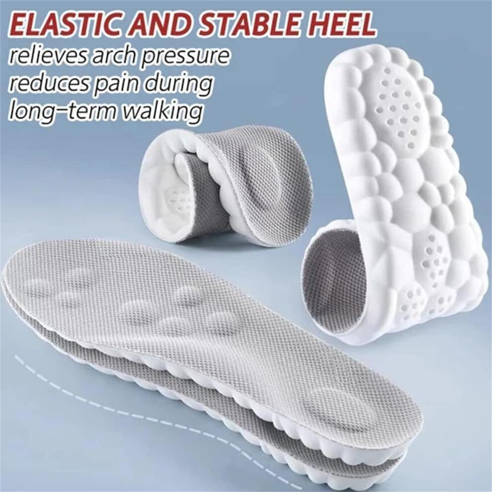 Steppers Insoles for Men & Women,Steppers Massage Insoles,Soft Cushioned Arch Support Insoles with Memory Foam for All-Day Wear Comfort, Trim To Fit
