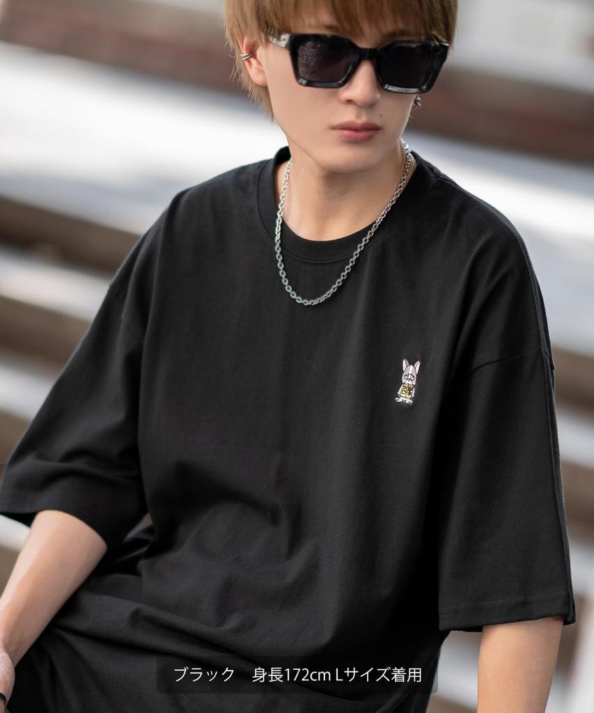 IMPROMES Casual SIDEWAYSTANCE Embroidered Downer Bulldog Short Sleeve T-Shirt, Men's, White