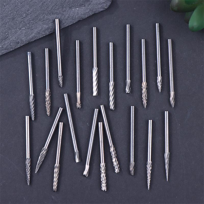 Tungsten Carbide Rotary File Hard Alloy Rotary Bur Drill Bit 3Mm Shank Engraving Cutter Grinding Head For Metal And Plastic